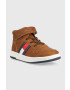 Tommy Hilfiger Детски маратонки в кафяво - Pepit.bg