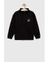 Tommy Hilfiger Детски памучен суичър в черно с изчистен дизайн - Pepit.bg