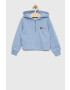 Tommy Hilfiger Детски суичър в синьо с качулка с апликация - Pepit.bg