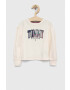 Tommy Hilfiger Детски суичър в бежово с апликация - Pepit.bg