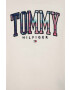 Tommy Hilfiger Детски суичър в бежово с апликация - Pepit.bg