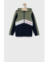 Tommy Hilfiger Детски суичър в тъмносиньо с принт - Pepit.bg