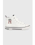 Tommy Hilfiger Детски високи кецове в бяло - Pepit.bg