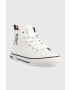 Tommy Hilfiger Детски високи кецове в бяло - Pepit.bg