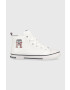 Tommy Hilfiger Детски високи кецове в бяло - Pepit.bg