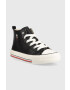 Tommy Hilfiger Детски високи кецове в черно - Pepit.bg