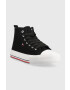 Tommy Hilfiger Детски високи кецове в черно - Pepit.bg