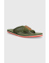 Tommy Hilfiger Джапанки PATCH HILFIGER BEACH SANDAL в зелено FM0FM04470 - Pepit.bg