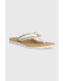 Tommy Hilfiger Джапанки TH CORK SANDAL в бяло с равна подметка FW0FW07145 - Pepit.bg