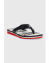 Tommy Hilfiger Джапанки TH MONOGRAM ESSENTIAL SANDAL в тъмносиньо с равна подметка FW0FW07162 - Pepit.bg