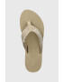 Tommy Hilfiger Джапанки TOMMY WEBBING SANDAL в бежово с равна подметка FW0FW07143 - Pepit.bg