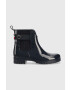 Tommy Hilfiger Гумени ботуши Ankle Rainboot With Metal Detail в тъмносиньо - Pepit.bg