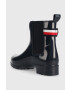 Tommy Hilfiger Гумени ботуши Ankle Rainboot With Metal Detail в тъмносиньо - Pepit.bg