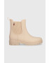 Tommy Hilfiger Гумени ботуши Fw0fw06897 Matt Ankle Rainboot With Elastic в бежово - Pepit.bg