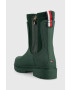 Tommy Hilfiger Гумени ботуши Rain Boot Ankle в зелено - Pepit.bg