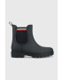 Tommy Hilfiger Гумени ботуши Rain Boot Ankle Elastic в тъмносиньо - Pepit.bg