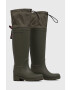 Tommy Hilfiger Гумени ботуши Th Overknee Rainboot в зелено - Pepit.bg