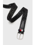 Tommy Hilfiger Кожен колан Business Braided 3.5 мъжки в черно - Pepit.bg