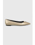 Tommy Hilfiger Кожени балеринки Pointy Chic в златисто - Pepit.bg
