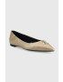 Tommy Hilfiger Кожени балеринки Pointy Chic в златисто - Pepit.bg