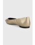 Tommy Hilfiger Кожени балеринки Pointy Chic в златисто - Pepit.bg