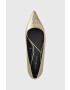 Tommy Hilfiger Кожени балеринки Pointy Chic в златисто - Pepit.bg