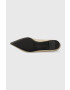 Tommy Hilfiger Кожени балеринки Pointy Chic в златисто - Pepit.bg