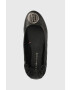 Tommy Hilfiger Кожени балеринки Th Hardware Essential в черно - Pepit.bg