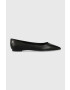 Tommy Hilfiger Кожени балеринки TH POINTED в черно - Pepit.bg