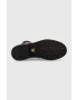 Tommy Hilfiger Кожени боти Tommy Monogram Bootie в тъмносиньо с висок ток - Pepit.bg
