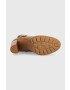 Tommy Hilfiger Кожени боти Belt High Heel Boot в кафяво с висок ток - Pepit.bg