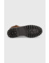 Tommy Hilfiger Кожени боти Buckle Lace Up в кафяво с равна подметка - Pepit.bg