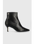 Tommy Hilfiger Кожени боти FW0FW06837 POINTY HEEL BOOT в черно с ток стилето - Pepit.bg