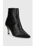 Tommy Hilfiger Кожени боти FW0FW06837 POINTY HEEL BOOT в черно с ток стилето - Pepit.bg