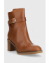 Tommy Hilfiger Кожени боти Th Belt Heeled Boot - Pepit.bg