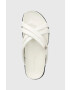 Tommy Hilfiger Кожени чехли STRAP FEMININE SANDAL в бяло - Pepit.bg