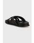 Tommy Hilfiger Кожени чехли STRAP FEMININE SANDAL в черно - Pepit.bg