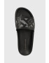 Tommy Hilfiger Кожени чехли TH ELEVATED FLAT SANDAL в черно с платформа FW0FW07407 - Pepit.bg