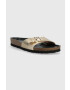 Tommy Hilfiger Кожени чехли TH MULE SANDAL GOLDEN в златисто FW0FW07070 - Pepit.bg