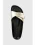 Tommy Hilfiger Кожени чехли TH MULE SANDAL GOLDEN в златисто FW0FW07070 - Pepit.bg