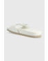 Tommy Hilfiger Кожени чехли TH MULE SANDAL LEATHER в бяло - Pepit.bg