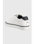 Tommy Hilfiger Кожени кецове TH HI VULC CORE LOW LEATHER в бяло FM0FM04731 - Pepit.bg