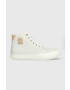 Tommy Hilfiger Кожени кецове TH HI VULC PREMIUM UNDYED в сиво - Pepit.bg