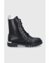 Tommy Hilfiger Кожени кубинки в черно - Pepit.bg