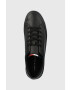 Tommy Hilfiger Кожени маратонки в черно - Pepit.bg