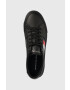 Tommy Hilfiger Кожени маратонки Core Stripes Vulc в черно - Pepit.bg