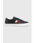 Tommy Hilfiger Кожени маратонки Core Stripes Vulc - Pepit.bg