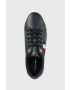 Tommy Hilfiger Кожени маратонки Corporate Tommy Cupsole в тъмносиньо - Pepit.bg