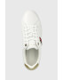 Tommy Hilfiger Кожени маратонки CORPORATE WEBBING SNEAKER в бяло FW0FW07117 - Pepit.bg