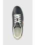 Tommy Hilfiger Кожени маратонки CORPORATE WEBBING SNEAKER в тъмносиньо FW0FW07117 - Pepit.bg